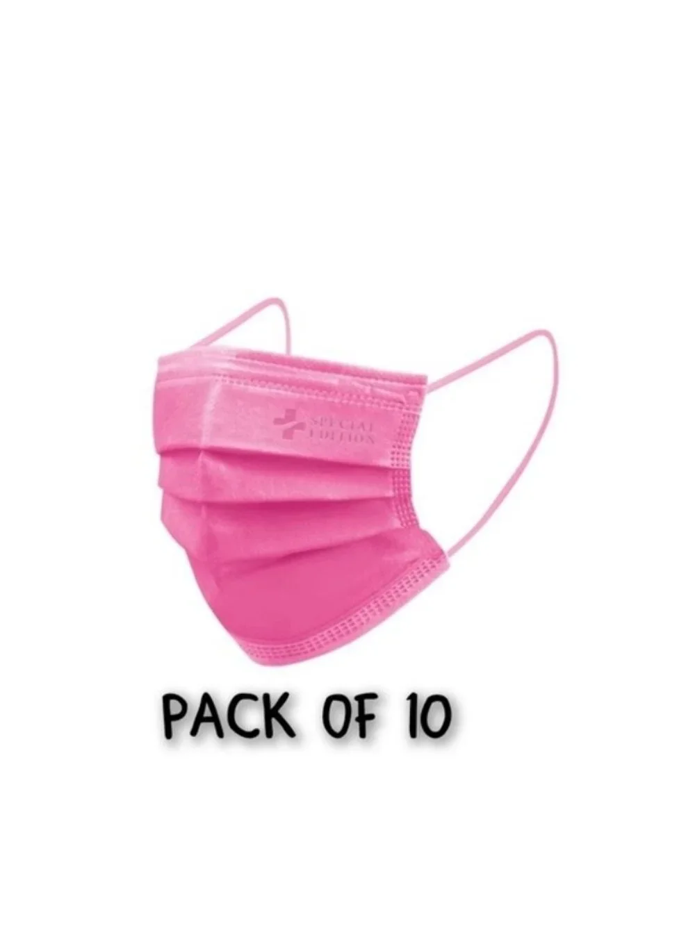 Medic Therapeutics Face masks. PACK OF 10-PINK-NEW